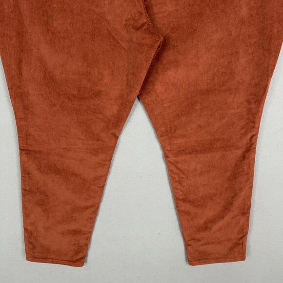 Old Navy Pants Womens 18 Brown High Rise OG Straight Corduroy Academia Preppy - Picture 8 of 16